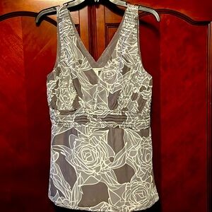 Banana Republic Women Sleeveless V-Neck Blouse Top 10 Petite